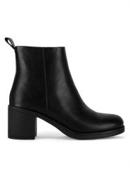 Clara Barson Botki WS5021-05 Czarny. Czarne botki Clara Barson, bez wzorów, bez obcasa, na słupku, bez zapięcia. Za 149.99 zł.