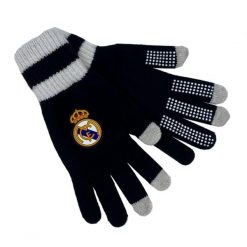 Real Madryt rękawiczki zimowe RM5GU2 czarne. Czarne rękawiczki Real Madrid, bez wzorów, sportowe. Za 99.00 zł.