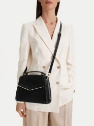 Nine West Torebka CEO-Wall Street Glow-KY318 Czarny. Czarne torebki klasyczne Nine West, bez wzorów, z materiału, street, bez dodatków. Za 249.99 zł.