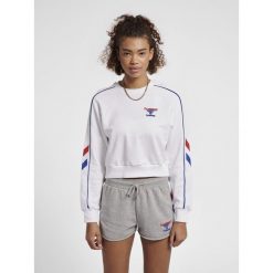 Damska bluza crop Hummel IC Durban. Białe bluzy Hummel, l, bez wzorów, sportowe, bez ramiączek, bez kaptura. W wyprzedaży za 190.50 zł.