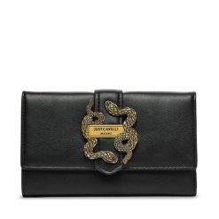 Portfel Just Cavalli. Czarne portfele Just Cavalli, bez wzorów. Za 339.99 zł.
