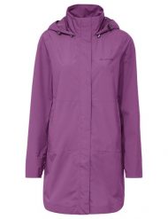 Kurtka damska Mineo 2.5L Coat. Czerwone kurtki do biegania Vaude, l, bez wzorów, z materiału, bez kaptura, rowerowe. Za 769.00 zł.
