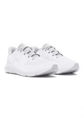 Damskie buty do biegania Under Armour Charged Pursuit 3 Big Logo. Białe buty do biegania Under Armour, bez wzorów, z materiału, bez zapięcia, do biegania. Za 268.50 zł.