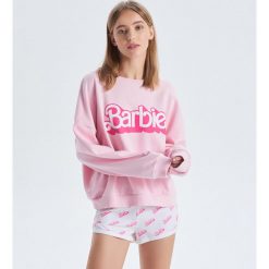 Dwuczęściowa piżama z szortami Barbie - Różowy. Piżamy marki Cropp. Za 79.99 zł.