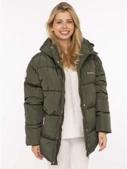 Zwillingsherz Kurtka pikowana w kolorze khaki rozmiar: XXL. Brązowe kurtki Zwillingsherz, xxl, bez wzorów, bez kaptura. Za 344.95 zł.
