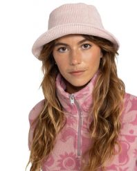 Kapelusz bucket dla Kobiety FEELING GOOD Różowy. Czerwone kapelusze Roxy, bez wzorów, z materiału. Za 159.99 zł.