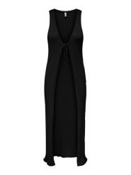 ONLY Kardigan Meddi 15347887 Czarny Regular Fit. Czarne swetry ONLY, s, bez wzorów, z syntetyku, bez ramiączek. Za 129.99 zł.