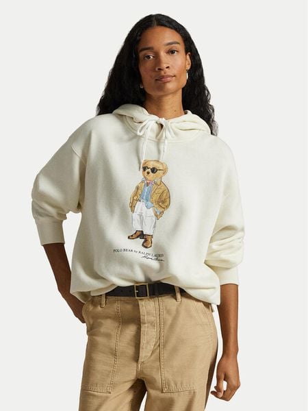 Polo Ralph Lauren Bluza 211A96598001 Écru Relaxed Fit. Bluzy Polo Ralph Lauren, m, bez wzorów, z bawełny, bez ramiączek, bez kaptura. Za 1,299.00 zł.