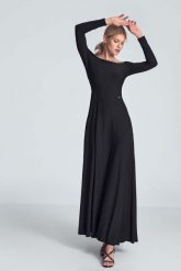 Czarna Maxi Sukienka Odsłaniająca Ramiona. Czarne sukienki Figl, l, bez wzorów, z elastanu, wizytowe, bez kołnierzyka, bez ramiączek, maxi. Za 319.00 zł.
