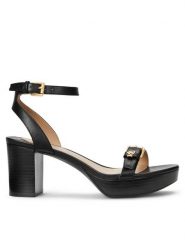 LAUREN RALPH LAUREN Sandały Melissah 802959162001 Czarny. Czarne sandały Lauren Ralph Lauren, bez wzorów, ze skóry, bez obcasa, na słupku, bez zapięcia. Za 719.99 zł.