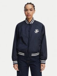 Tommy Hilfiger Kurtka bomber Logo Appliqué WW0WW48618 Granatowy Regular Fit. Niebieskie kurtki Tommy Hilfiger, m, bez wzorów, z syntetyku, bez kaptura. Za 949.99 zł.