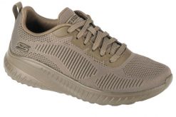 Buty sportowe Sneakersy damskie, Bobs Squad Chaos - Face Off. Zielone buty treningowe Skechers, bez wzorów, z materiału, przed kostkę, bez zapięcia, trekkingowe. Za 269.99 zł.