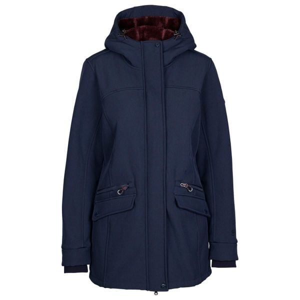Kurtka Soft Shell Damska Anza TP75. Niebieskie kurtki Trespass, m, bez wzorów, z elastanu, z kapturem. Za 753.99 zł.