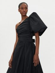 PINKO Bluzka Magnanina 104826 Y3LE Czarny Regular Fit. Czarne bluzki Pinko, bez wzorów, z syntetyku, bez kołnierzyka, bez ramiączek. Za 909.99 zł.