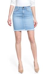 SPÓDNICA JEANSOWA LEE MID SKIRT FLIGHT L38JROKR 112108239. Niebieskie spódnice Lee, na co dzień, l, z aplikacjami, z bawełny, eleganckie, mini, dopasowane. W wyprzedaży za 79.99 zł.