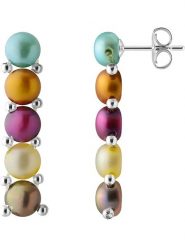 Pearline Srebrne kolczyki-wkrętki z perłami rozmiar: onesize. Szare kolczyki Pearline, z perłą, srebrne. Za 195.99 zł.