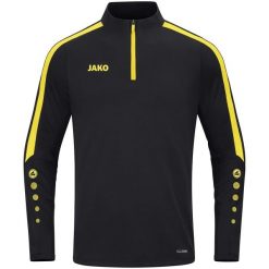 Bluza dresowa zapinana na zamek błyskawiczny Jako Power. Czarne bluzy JAKO, na zimę, bez wzorów, z dresówki, eleganckie, bez ramiączek, bez kaptura. Za 325.00 zł.