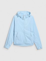 4F Kurtka przejściowa damska - granatowa S. Niebieskie kurtki 4f, s, bez wzorów, z materiału, bez kaptura. Za 299.99 zł.