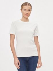 Tommy Hilfiger T-Shirt New Cody WW0WW40587 Biały Slim Fit. Białe t-shirty Tommy Hilfiger, xxs, bez wzorów, z bawełny, bez kołnierzyka, bez ramiączek. Za 149.99 zł.