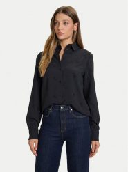 Guess Koszula W5BH80 W2982 Czarny Regular Fit. Czarne koszule Guess, s, z aplikacjami, z syntetyku, bez kołnierzyka, bez ramiączek. Za 399.99 zł.