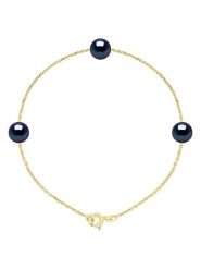 Pearline Złota bransoletka z perłą rozmiar: onesize. Niebieskie bransoletki Pearline, z perłą, złote. Za 448.99 zł.