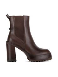 Gino Rossi Botki WGA3258-1Z Brązowy. Brązowe botki Gino Rossi, bez wzorów, bez obcasa, na słupku, bez zapięcia. Za 328.99 zł.