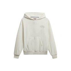 Damska bluza z kapturem z weluru Superdry Country Club Relax. Białe bluzy z kapturem Superdry, xs, bez wzorów, z weluru, z kapturem. Za 305.35 zł.