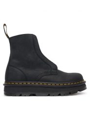 Dr. Martens Botki Zebzag Laceless Black Wyoming DM42653001 Czarny. Czarne botki Dr Martens, bez wzorów, ze skóry, bez obcasa, na płaskiej podeszwie, bez zapięcia. Za 859.99 zł.