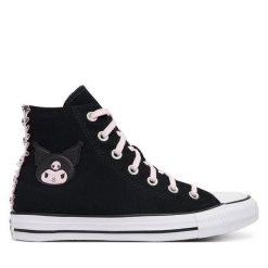 Trampki Converse. Czarne trampki Converse, bez wzorów, retro, bez zapięcia. Za 399.99 zł.