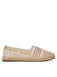 DeeZee Espadryle LE601-139 Beżowy. Brązowe espadryle DeeZee, bez wzorów, z materiału, bez obcasa. Za 99.99 zł.