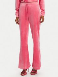 Juicy Couture Spodnie dresowe Christine JCWBJ125304 Różowy Flared Leg. Czerwone spodnie dresowe Juicy Couture, bez wzorów, z dresówki. Za 269.99 zł.