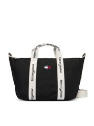 Tommy Jeans Torebka Ess Daily Mini Tote AW0AW18460 Czarny. Czarne torebki klasyczne Tommy Jeans, bez wzorów, z jeansu, bez dodatków. Za 289.99 zł.