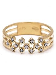 Maison héritage PARIS Złoty pierścionek "Lindsey" z diamentami rozmiar: 52. Żółte pierścionki maison héritage PARIS, z diamentem, złote. Za 1,304.99 zł.