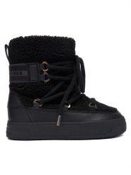 Tommy Hilfiger Śniegowce Faux Shearling Snowboot FW0FW08788 Czarny. Czarne śniegowce Tommy Hilfiger, bez wzorów, z materiału, bez zapięcia. Za 559.99 zł.