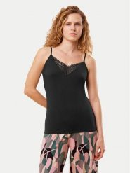 Triumph Koszulka piżamowa Aura Spotlight 10221405 Czarny Regular Fit. Czarne koszule nocne Triumph, bez wzorów, bez kołnierzyka, bez ramiączek. Za 96.00 zł.