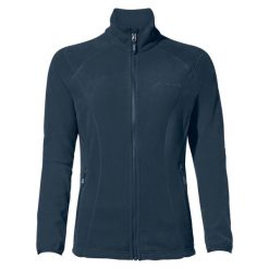 Bluza polarowa damska Vaude Rosemoor Fleece Jacket II. Niebieskie bluzy z kapturem Vaude, bez wzorów, z materiału, bez kaptura, trekkingowe. Za 346.49 zł.
