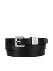 Gino Rossi Pasek Damski BLYL24002-3 SVL Czarny. Czarne paski Gino Rossi, bez wzorów, ze skóry. Za 99.99 zł.