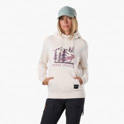 Bluza z kapturem Kobieta Swedemount Forest Hood wodoodporna. Brązowe bluzy SWEDEMOUNT, xl, bez wzorów, z bawełny, bez ramiączek, z kapturem. Za 199.99 zł.