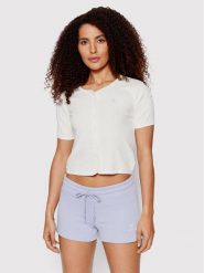 Converse Bluzka 10023394-A02 Biały Regular Fit. Białe bluzki Converse, l, bez wzorów, z bawełny, bez kołnierzyka, bez ramiączek. Za 129.99 zł.