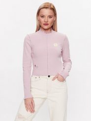 Vans Bluzka Oversized Floral Ls Top VN00074D Fioletowy Regular Fit. Fioletowe bluzki Vans, m, bez wzorów, z syntetyku, bez kołnierzyka, bez ramiączek. Za 219.99 zł.