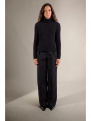 Perfect Cashmere Kaszmirowy golf "Poso" w kolorze czarnym rozmiar: M. Czarne swetry Perfect Cashmere, m, bez wzorów, z kaszmiru, bez ramiączek. Za 1,087.99 zł.