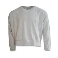 Bluza sportowa damska Nike DD9255051. Szare bluzy bez kaptura Nike, l, bez wzorów, z bawełny, bez kaptura, na fitness i siłownię, dri-fit (nike). Za 302.00 zł.