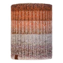 Komin na szyję dla dorosłych Buff Knitted & Fleece Neckwarmer zimowy. Szare szaliki i kominy Buff, na zimę, bez wzorów. Za 138.30 zł.