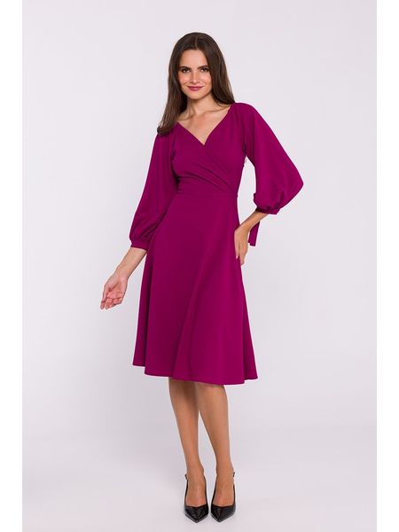 Stylove Sukienka w kolorze różowym rozmiar: XXL. Różowe sukienki Stylove, xxl, bez wzorów, bez kołnierzyka, bez ramiączek, midi. Za 206.91 zł.