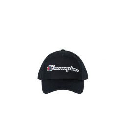 Czapka z daszkiem bejsbolówka damska. Czarne czapki z daszkiem Champion, bez wzorów, z bawełny, sportowe. Za 93.00 zł.