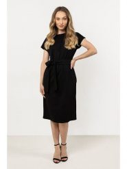 Awama Sukienka w kolorze czarnym rozmiar: S. Czarne sukienki Awama, s, bez wzorów, bez kołnierzyka, bez ramiączek, maxi. Za 127.99 zł.