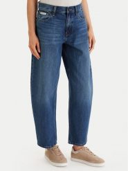 Calvin Klein Jeans Jeansy LV047F685G Niebieski Barrel Fit. Niebieskie jeansy Calvin Klein Jeans, bez wzorów, z bawełny. Za 409.99 zł.