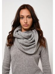 AUTHENTIC CASHMERE Kaszmirowy szal-koło "Tommy" w kolorze szarym - 64 x 40 cm rozmiar: onesize. Szare szaliki i kominy AUTHENTIC CASHMERE, bez wzorów, z kaszmiru. Za 259.74 zł.