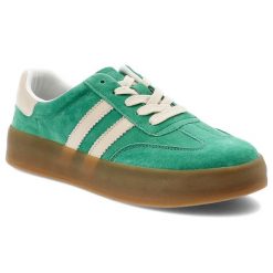 Zielone Sneakersy Filippo Sportowe Obuwie Damskie. Zielone buty sportowe lifestyle Filippo, na wiosnę, bez wzorów, z gumy, bez zapięcia. Za 189.00 zł.