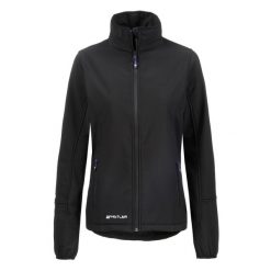 Damska kurtka wodoodporna Whistler Covina. Czarne kurtki przejściowe sportowe WHISTLER, m, bez wzorów, z softshellu, bez kaptura, trekkingowe. Za 225.00 zł.